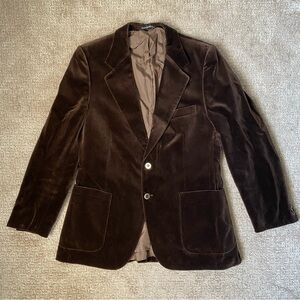 Yves Saint Laurent Rich Chocolate Velvet Blazer